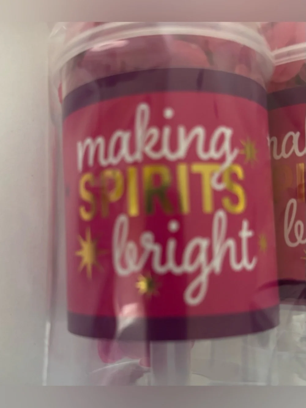 Confetti poppers NEW NWT 8 total 4 packages “making spirits bright” Christmas
